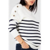 Pull d'allaitement Marin